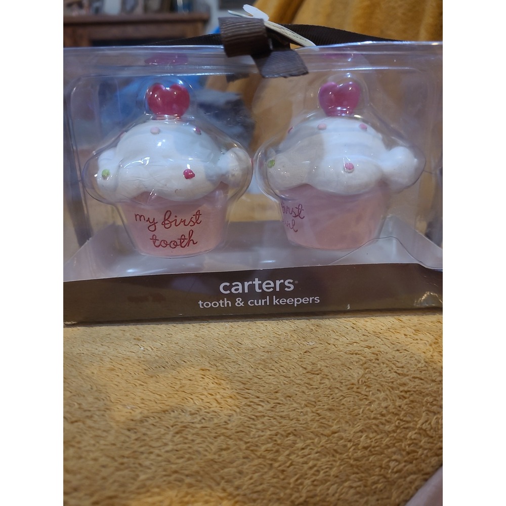 Carters My First Tooth & Curl Keepers Cupcake Set
